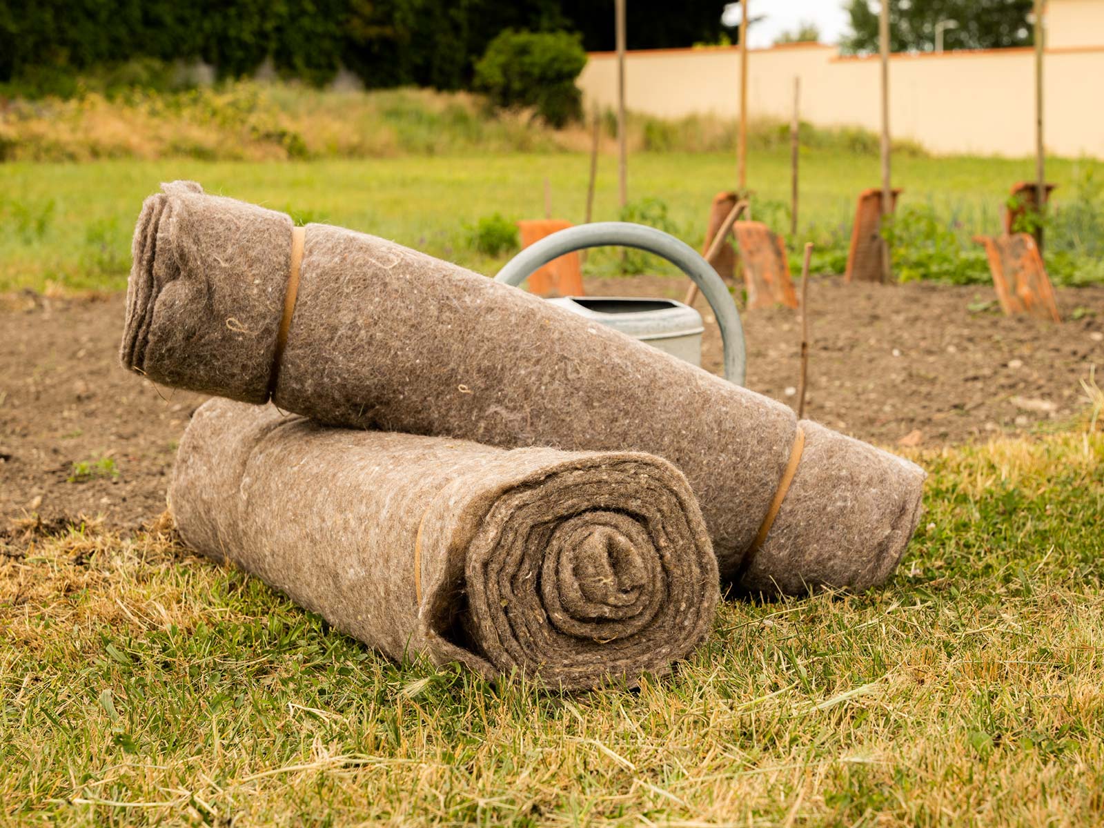 Rouleaux de paillage Capillum fait avec des cheveux 