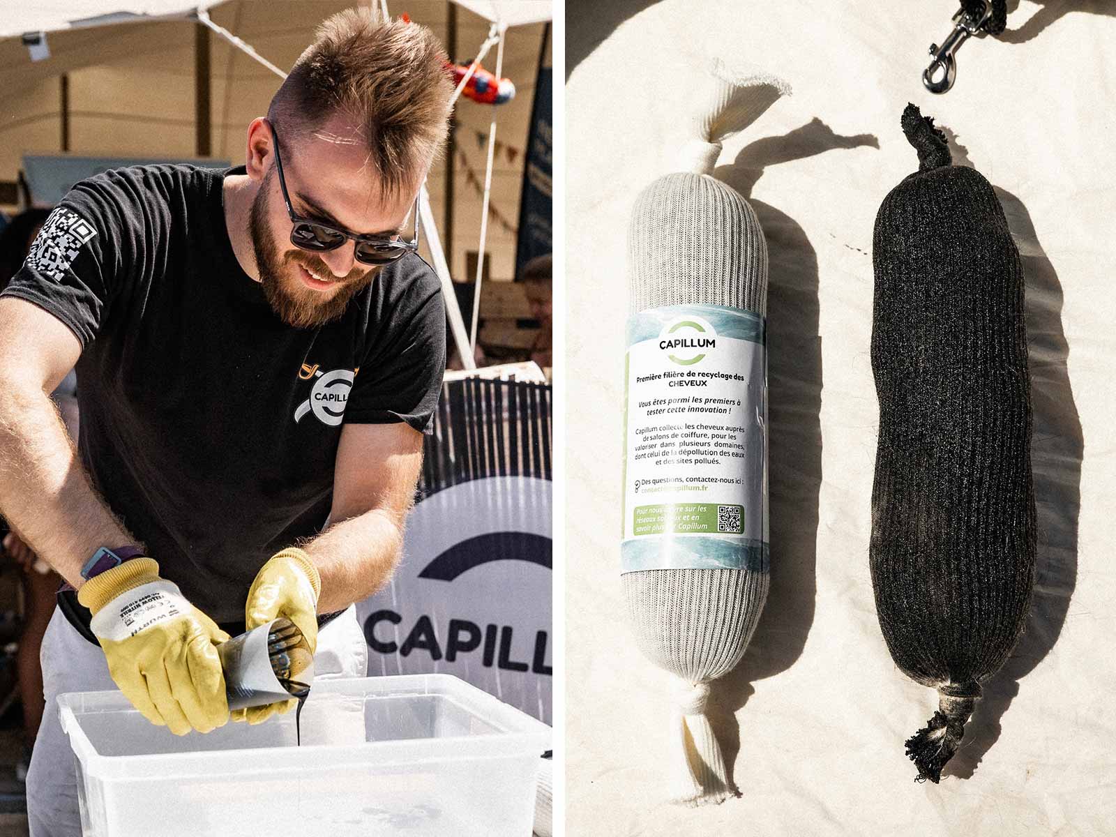 Photo des boudins cheveux dépolluants de Capillum